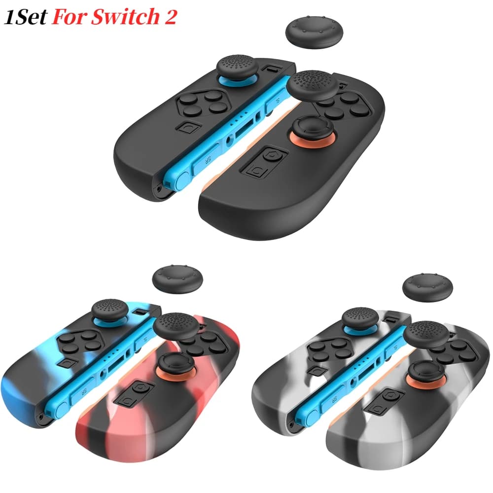 Cover in Silicone e Cappucci per Levette Analogiche per Switch 2, Accessori Protettivi per Console Portatile NS2