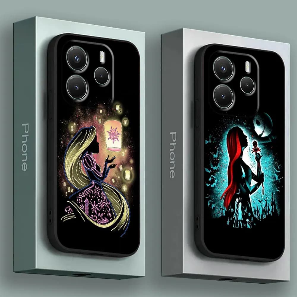 Custodia per telefono per Redmi 15C 14C 13C 12C Disney Princess Cover posteriore per Redmi Note 15 14 13 12 Pro Plus 11 10 Pro Custodia in morbido silicone