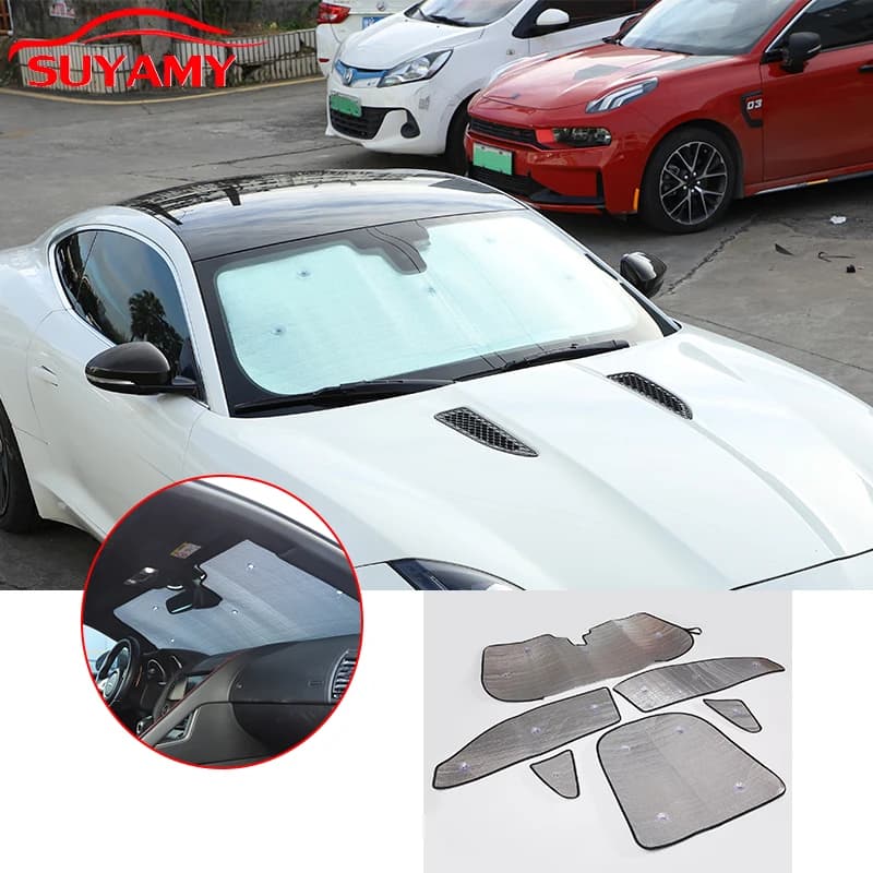 Parabrezza Privacy Parasole Finestra Completa Parasole Per Jaguar F-TYPE 2013-2022 Accessori Per Interni Auto Estate Preferita