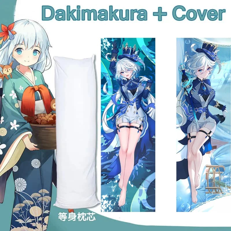 Genshin Impact Furina Gioco Anime Dakimakura Double Sided Corpo Cuscino Che Abbraccia Il Letto Dormire Lungo Cuscino Otaku a Grandezza Naturale Personalizzato