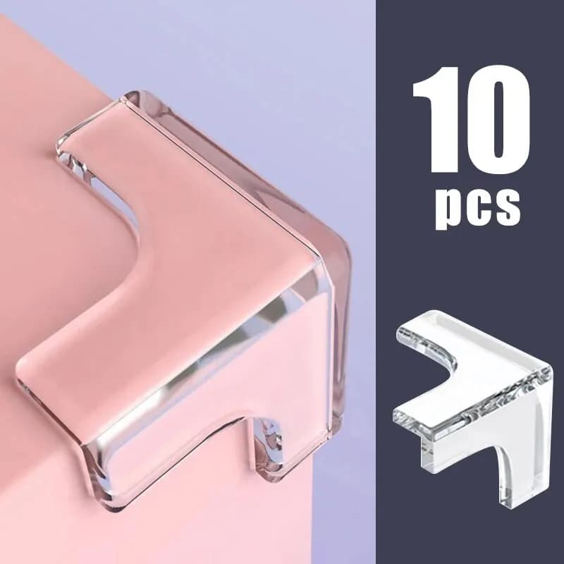10PCS/4PCS Transparent Anti-collision Table Furniture Corner Protections Soft Corner Coating for Kids Living Decor