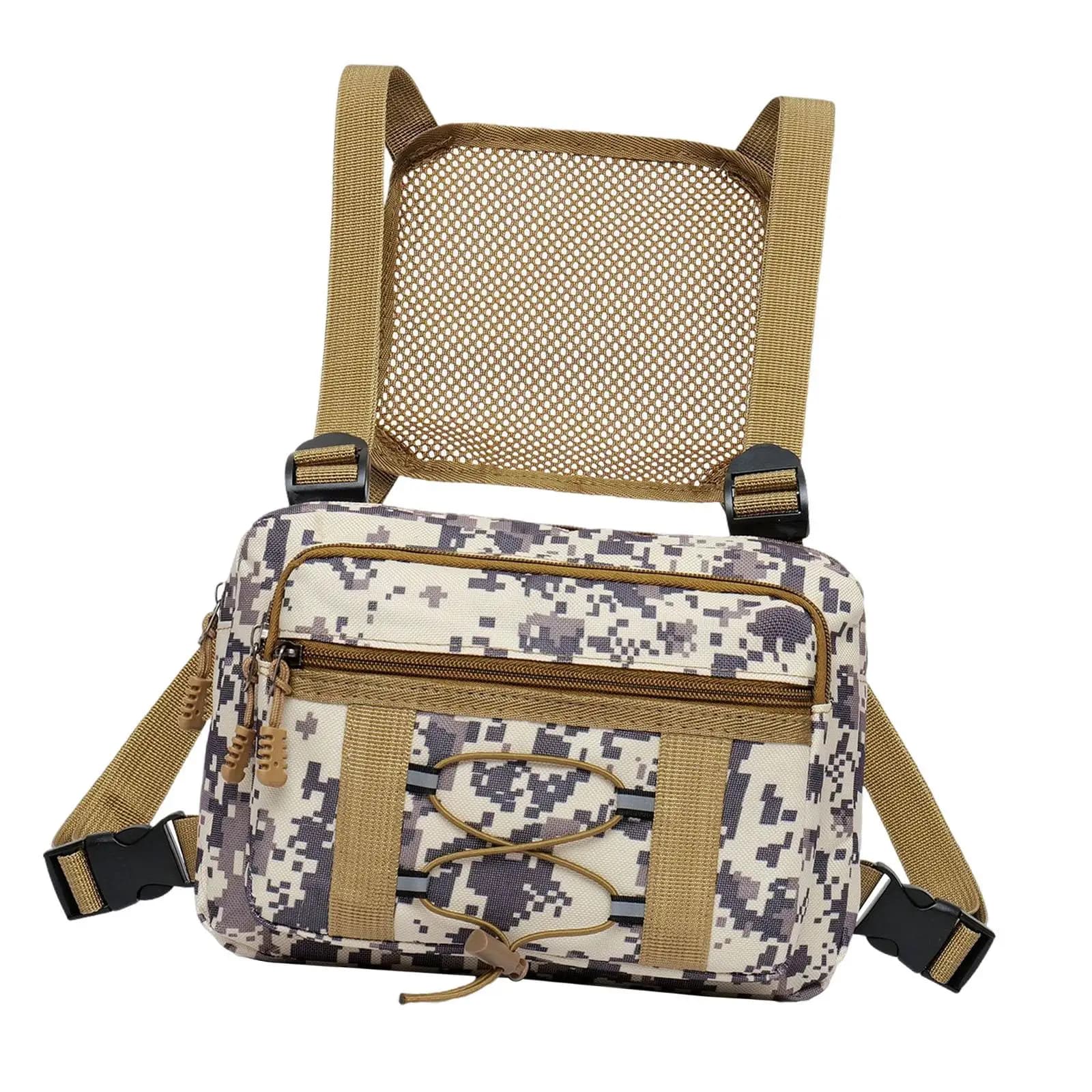 Borsa pettorale binoculare per zaino in spalla Borsa protettiva in tessuto Oxford per birdwatching
