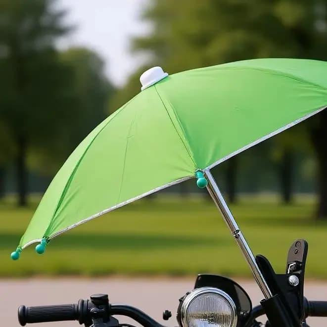 Ombrello parasole impermeabile piccolo casco protezione solare staffa di supporto per telefono supporto per telefono cellulare per moto proteggere il telefono dalla pioggia
