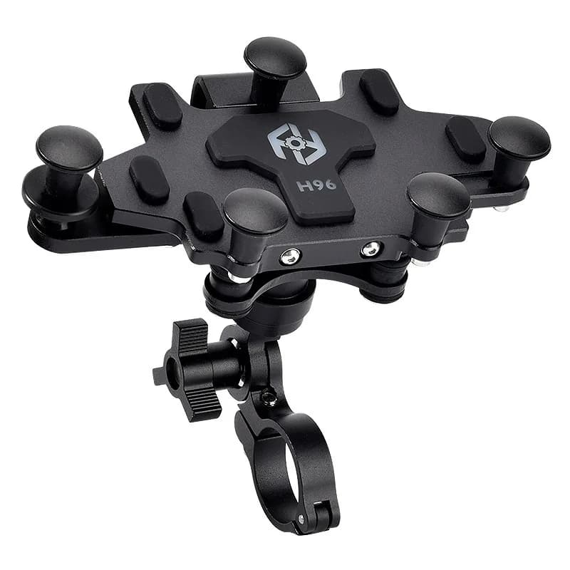 Supporto universale per telefono per moto Supporto per telefono per moto ammortizzante in lega Staffa di navigazione regolabile Accessori per motocicli