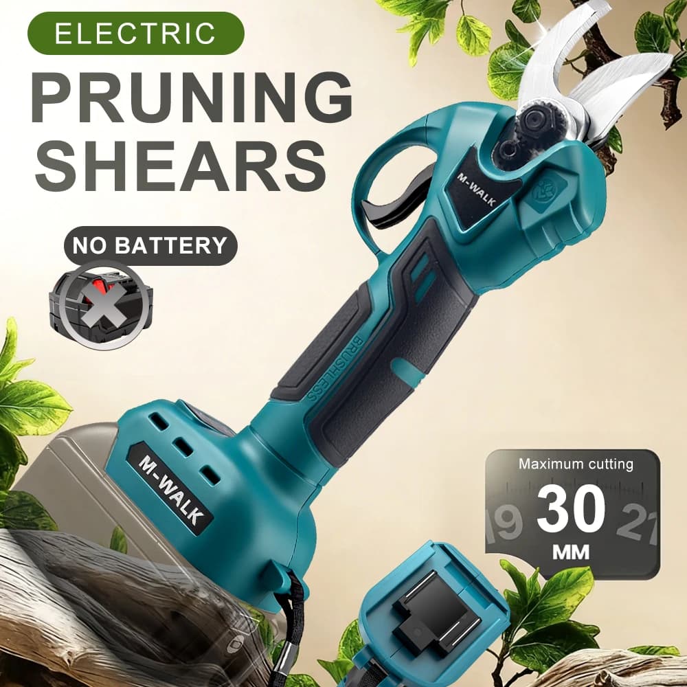 M-WALK Electric Pruning Shears Brushless Garden Scissors Professional Garden Branch Trimmer For Makita 18V Battery Pins