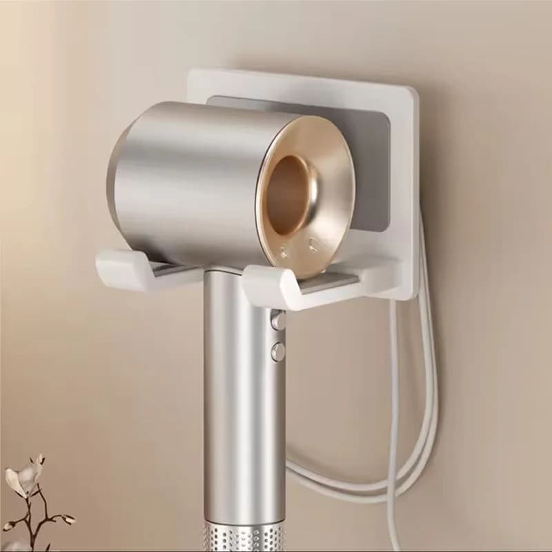 1pc Door-dryer without drilling Bracket for bathroom hairdryer Bathroom door-dryer aluminum wall space Compact storage space