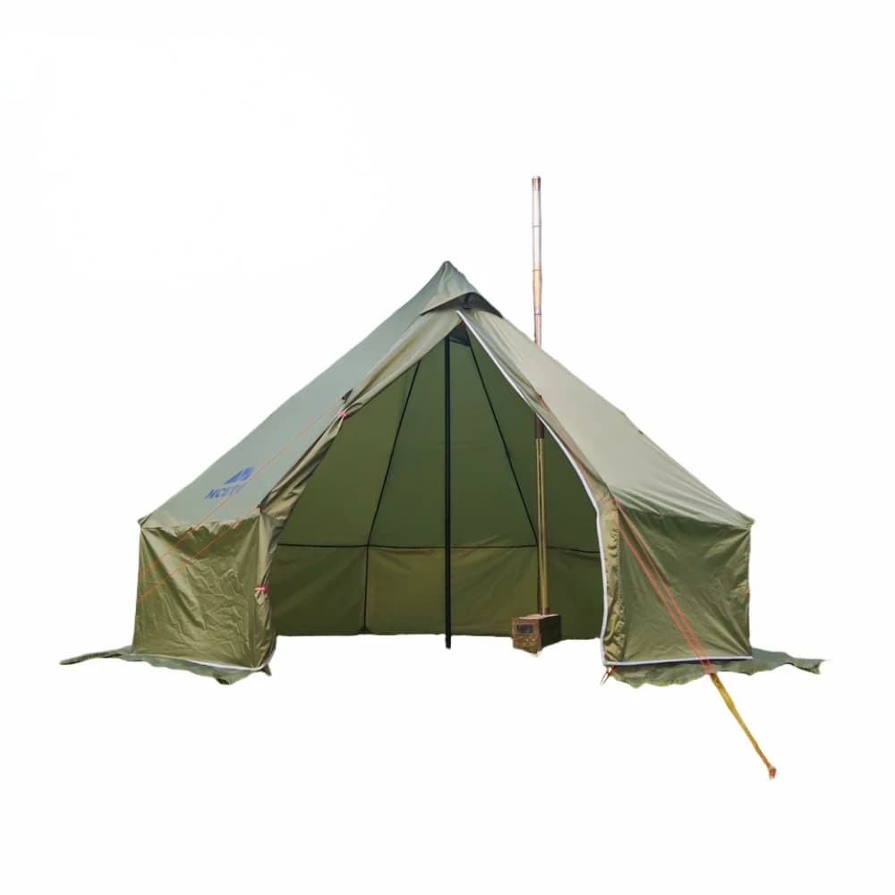 Tenda da stufa invernale leggera in stile mongolo per tenda calda da campeggio Bushcrafter Pyramid