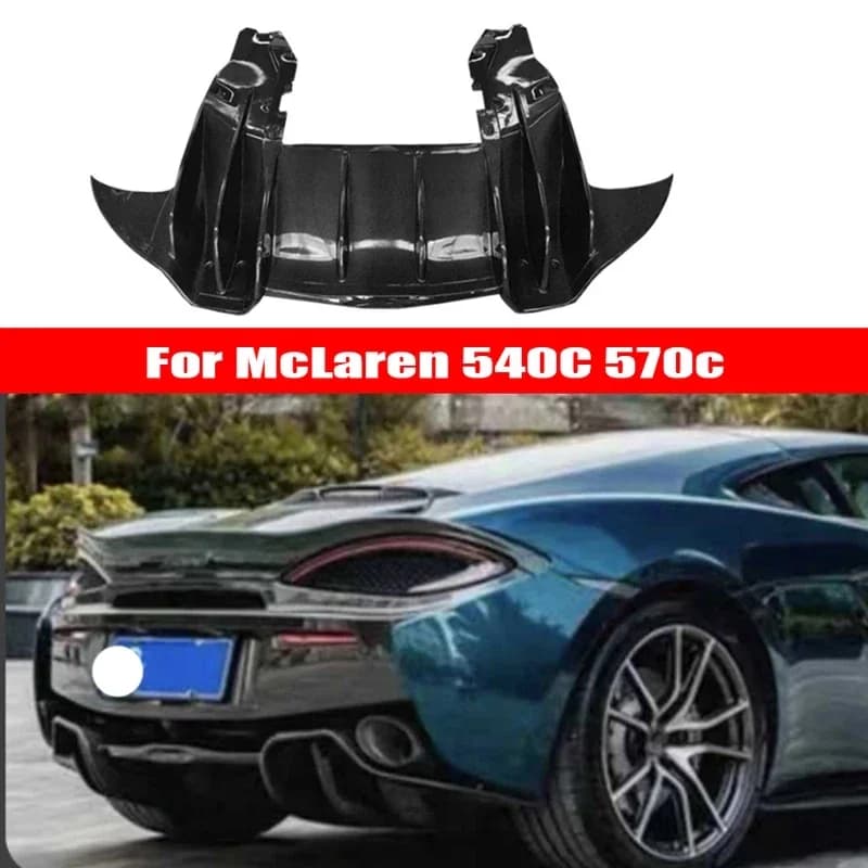 For McLaren 540C 720S Carbon Fiber Car Rear Bumper Diffuser Rear Splitters Spoiler Back lip Upgrade body kit