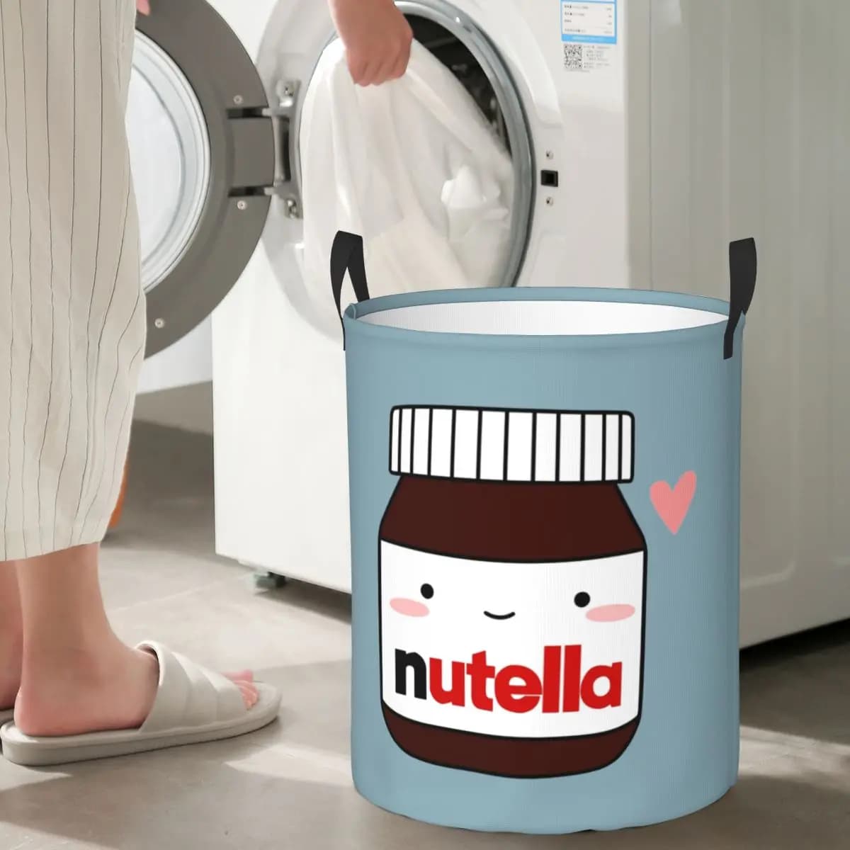 Sympathomi Baskets for Folding Bed linen Nutella Jar Dirty Dresses Toys Basket Holders Organizer Bag for Home