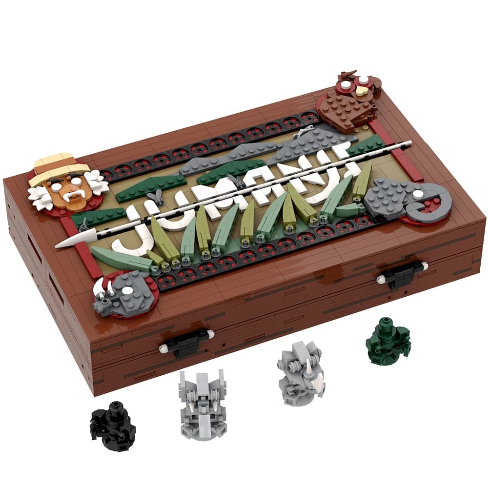 Gobricks MOC Jumanji Board Game Bricks Magnetic Chess Model Jumanji Deluxe Game Building Block Toys Gift Enhanced version