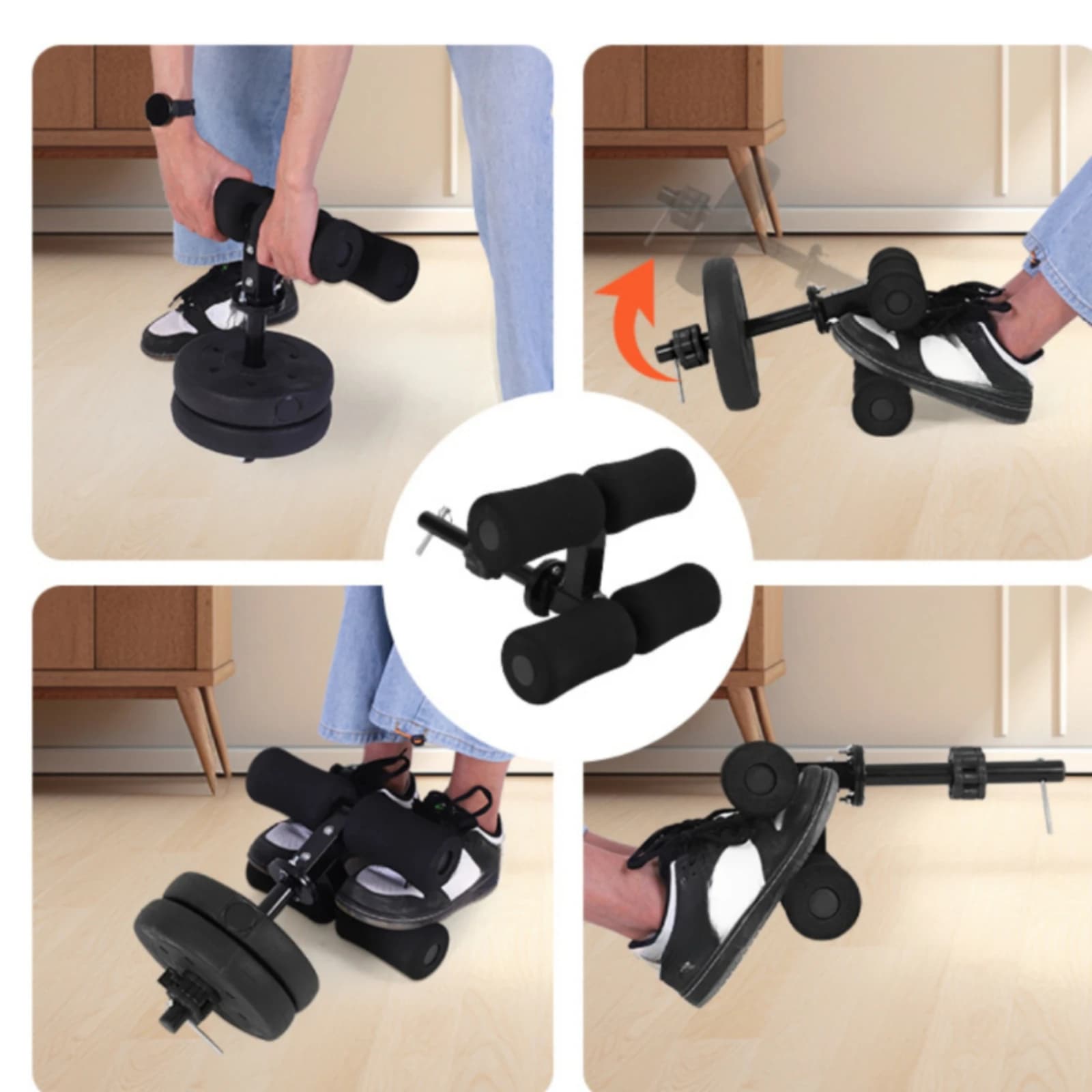Shin Bar Secure Tibialis Device Shin Bar with Foam Rollers Long-Lasting Fitness Equipment Versatile for Athletes, Home Gym