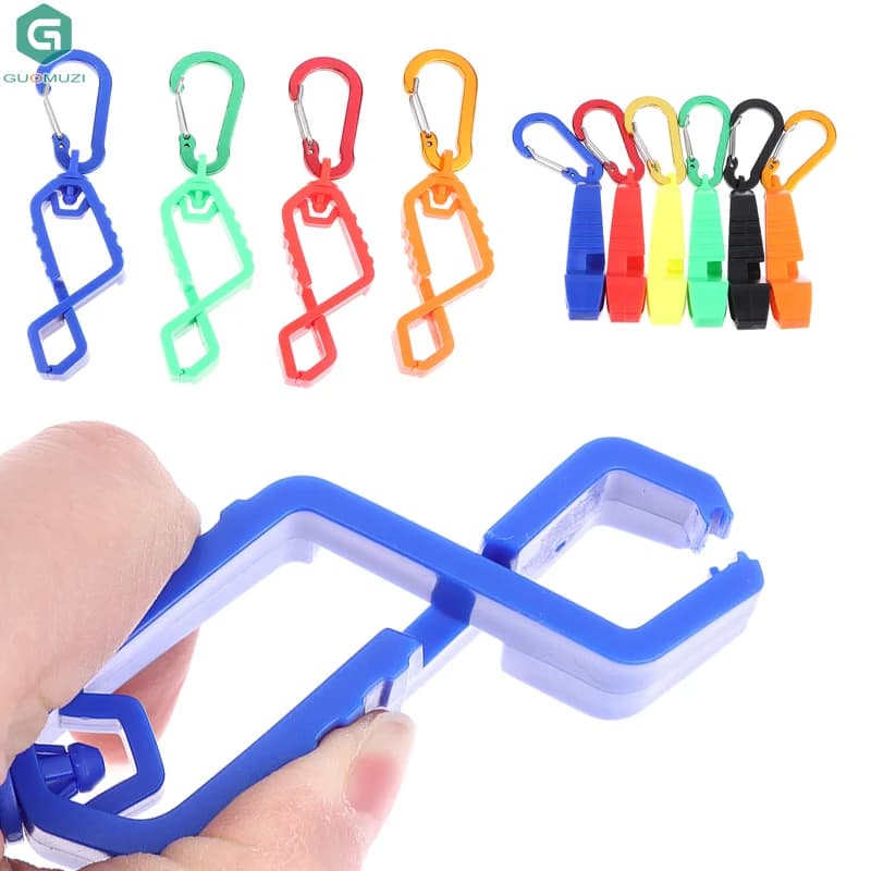 1PC Outdoor Multifunctional Buckle Safety Work Plastic Gloves Holder Portable Anti-drop Glove Belt Clamp For Worker Construction