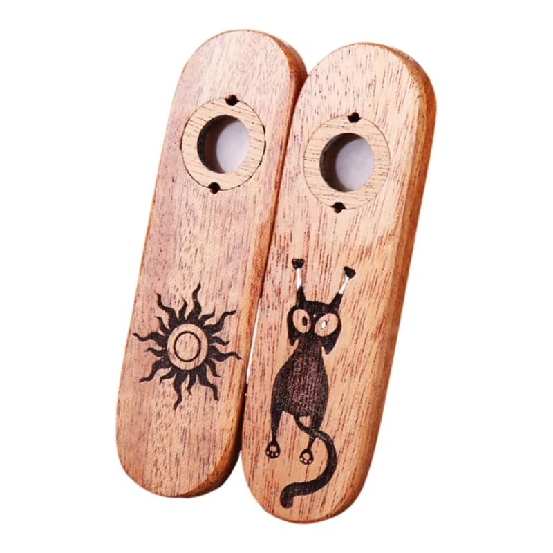 Kazoo Film in legno Kazoos accompagnamento con Ukulele chitarra violino strumento musicale portatile per bambini regali di natale per adulti