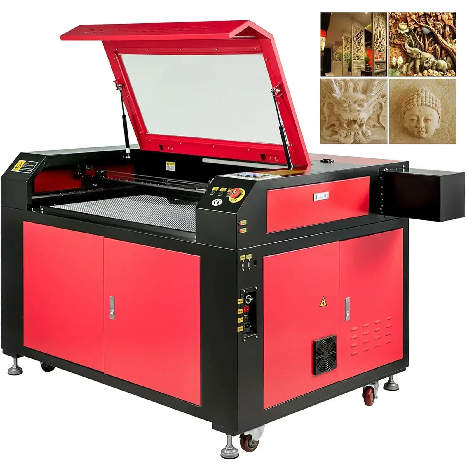 VEVOR CO2 9060 100W USB incisione Laser Ruida Cut Machine incisione taglio legno acrilico incisione opere d'arte artigianato strumenti stampante