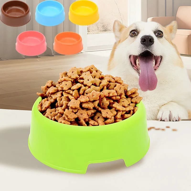 Forniture Ciotola di plastica per animali domestici Ciotola per cani riutilizzabile sfusa Ciotola per cibo per cani Ciotola per acqua per animali domestici