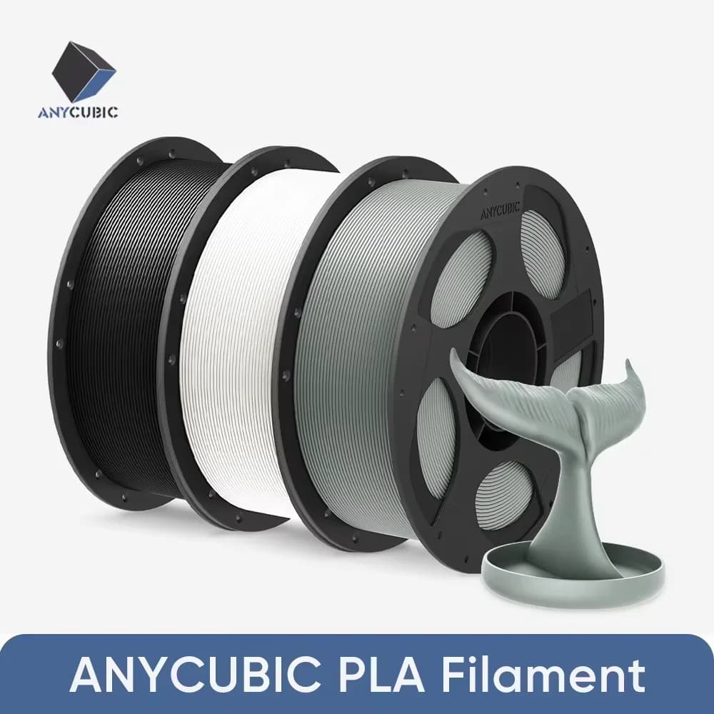 ANYCUBIC 3D Printer Filament Multicolor PLA 1.75mm 1 kg/roll Plastic Rubber Consumption Materials for 3D Printer FDM Kobra 2 Pro