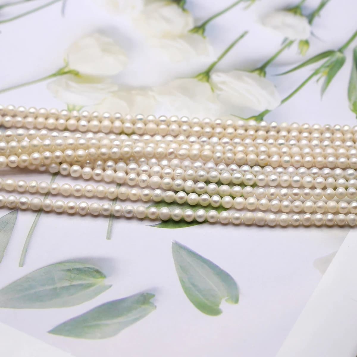 Perle di perle d'acqua dolce naturali lucide forma rotonda piccola perla perline sciolte per fare orecchini braccialetto collana gioielli fai da te