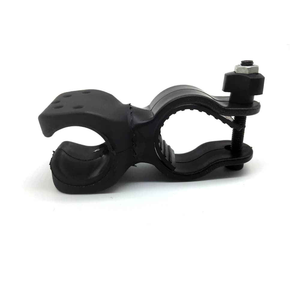 Supporto Universale per Luce da Manubrio Bici, Rotazione a 360 Gradi, Clip per Torcia, Supporto per Faro da Ciclismo