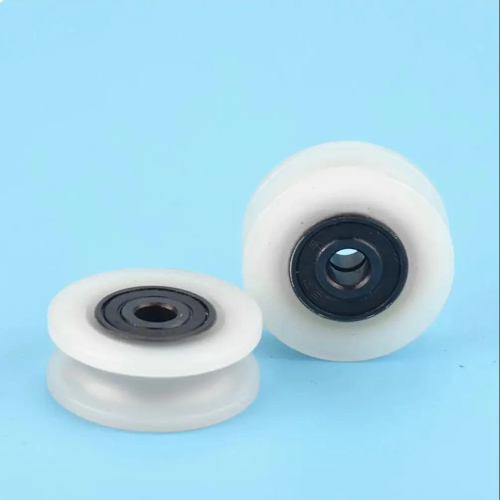 5*26.5*10mm Double Rolling Roller Bearing Plastic Wire Rope Pulley/Over Line Nylon Wheel/Rear Suspension Prevention