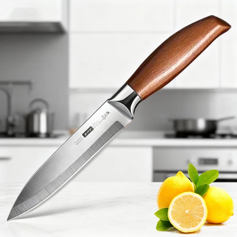 Set professionale di coltelli da frutta, piccolo coltello dritto affilato da cucina in acciaio inossidabile, adatto per cucinare frutta e verdura