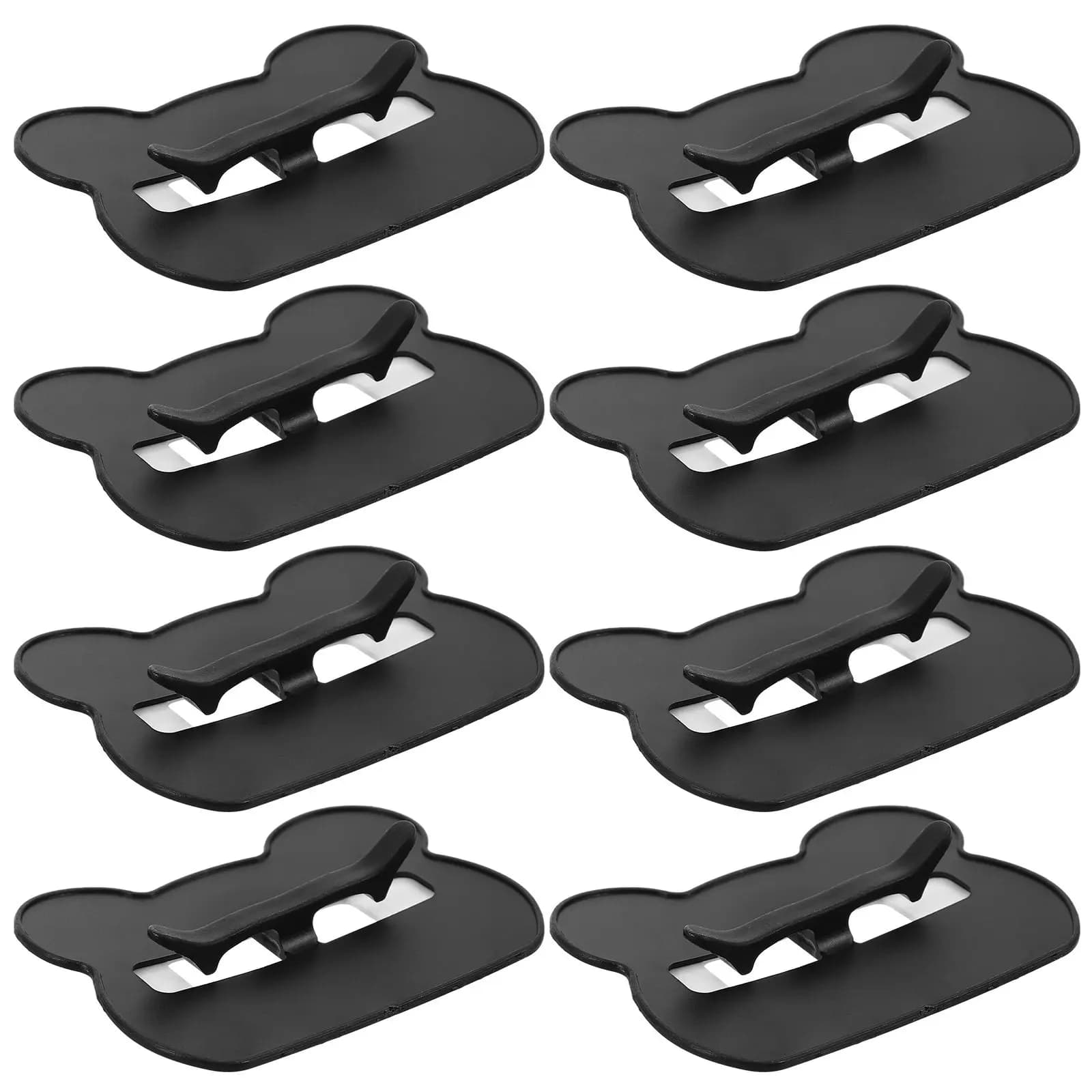 8Pcs Garbage Bag Fixing Clips Reusable Plastic Trash Can Bag Holder Anti Slip Rubbish Clip for Home Office Retail Use