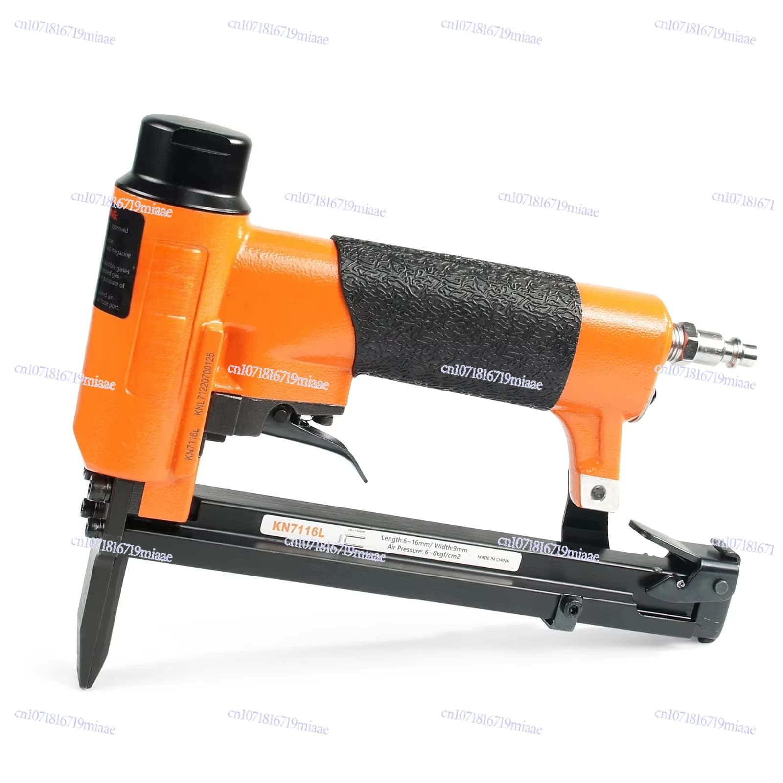 Graffettatrice Pneumatica per Tappezzeria KN7116L, 22 Misure, Corona 3/8'', Lunghezza da 3/16'' a 5/8'', Graffette 7116 per Tessuti