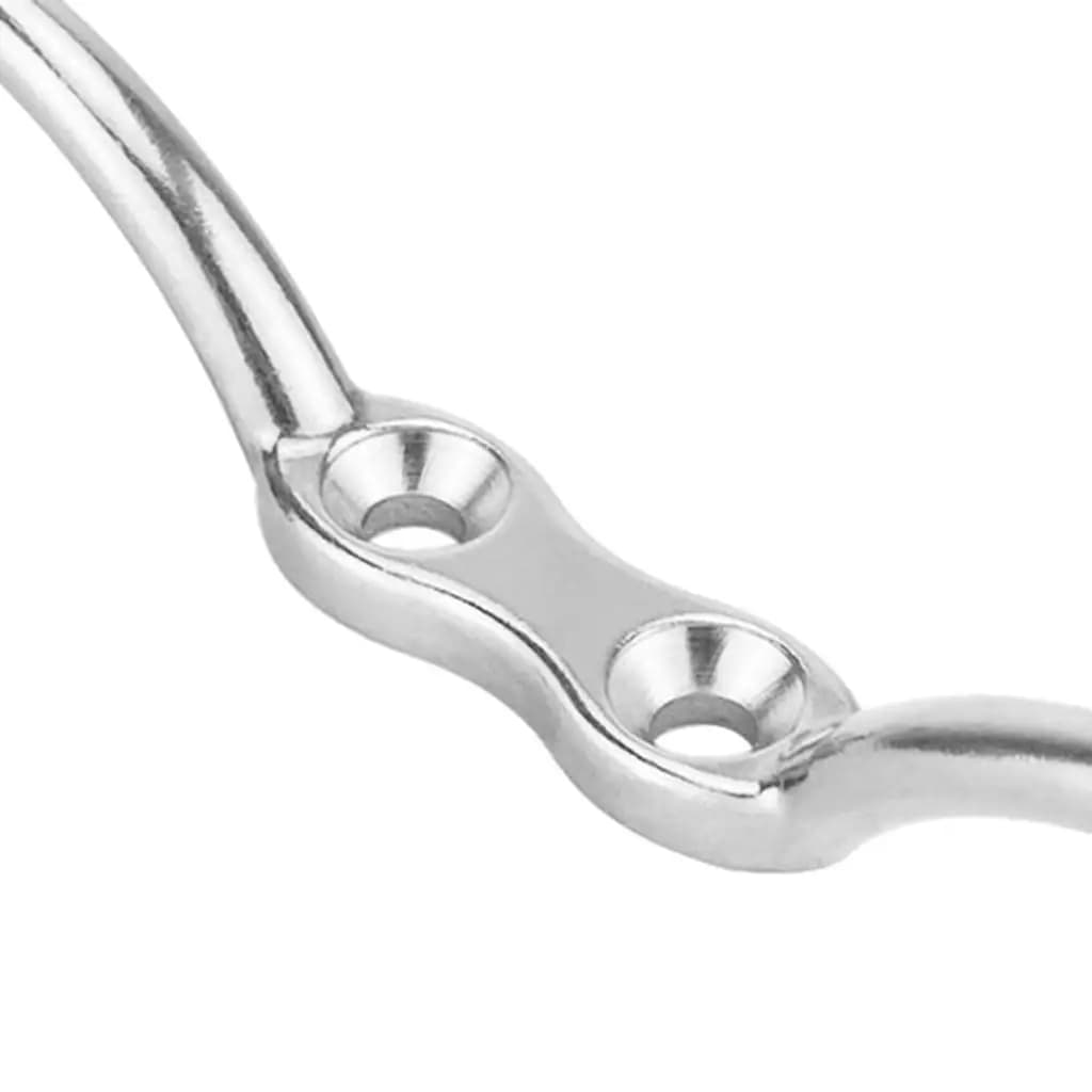 Marine Flagpole Cleat Silver 316 Stainless Steel Rope Tie Boat Accessory Fastening for Yachts and Sailboats