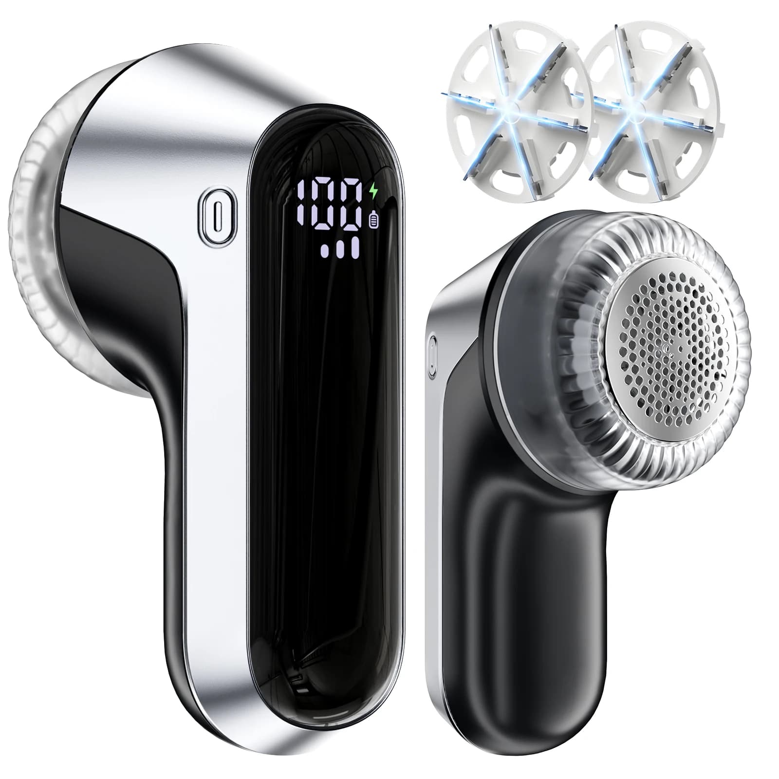 ColdSky Rasoio per tessuti Rasoio per pelucchi ricaricabile con display digitale Defuzzer portatile per maglioni con 3 velocità per vestiti Maglione