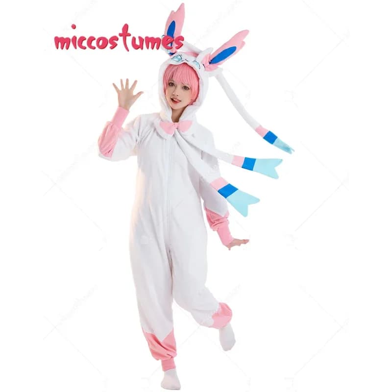 Miccostumes Women Onesie Pajama PM Derivative Loungewear Adult Hooded Homewear Sleepwear