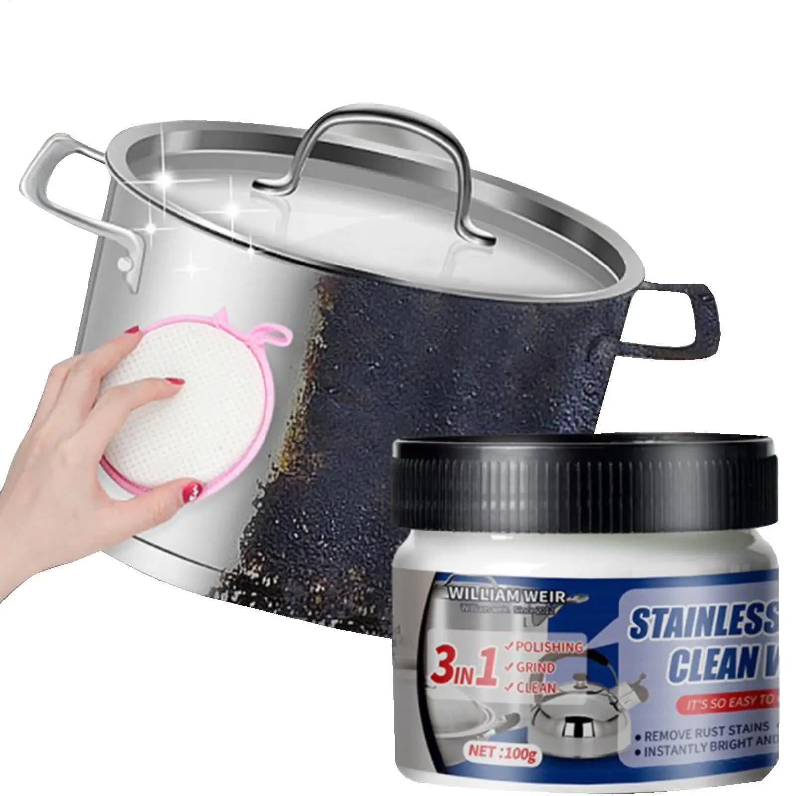 Detergente per metalli antiruggine 100g Crema per la prevenzione della ruggine dei metalli in acciaio inossidabile per forniture automobilistiche Pasta lucidante per metalli ceramica