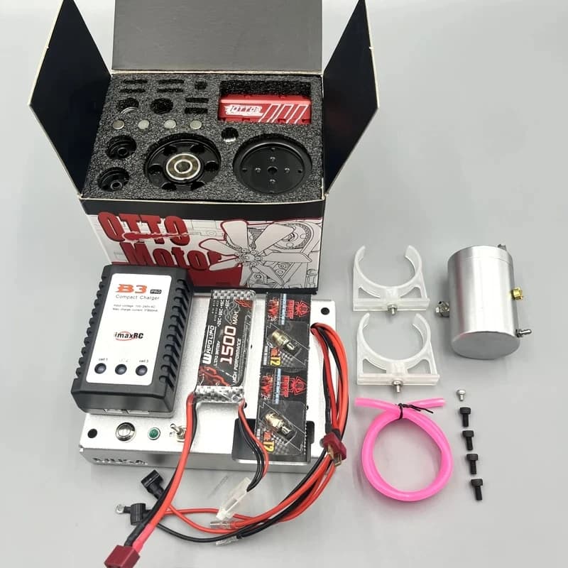Kit Modello Motore TOYAN FS L200AC a Quattro Tempi Raffreddato ad Aria, Motore Bicilindrico in Linea per Modellismo Fai-da-Te