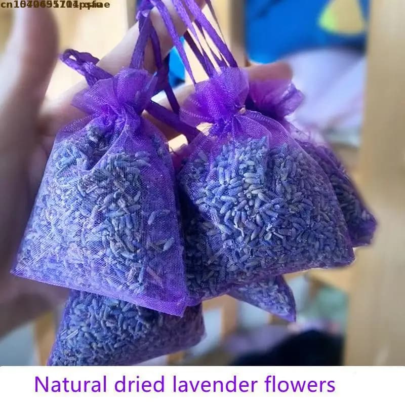 100% Natural Dried Flowers Lavender Buds With Bags Fragrant Pillow Filling Aromatherapy Candle Soap Making Art Craft Accessories