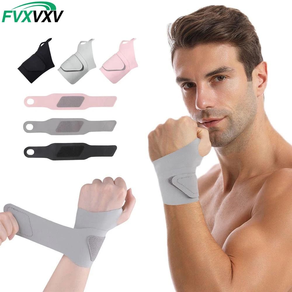 Supporto per polso flessibile e leggero regolabile da 1/2 pezzo per uomo e donna, supporto per polso sportivo adatto a entrambe le mani