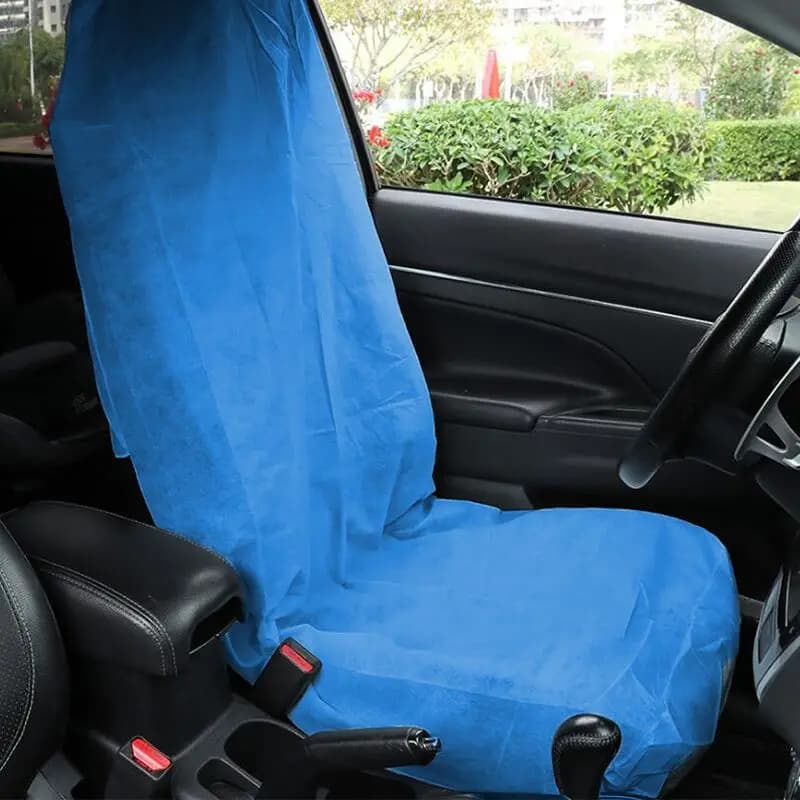 2 pcs universal seat cover for car nonwoven disposable vehicle anti-dust waterproof cleaning beauty repair car protection new