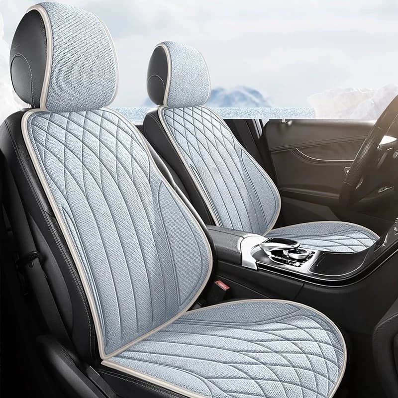 Universal Car Seat Cover Breathable Linen Seat Cover Anti-slip cushion applicable to interior car seat accessories