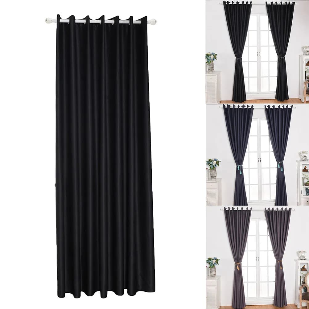 2 Pezzi Tende Oscuranti Nere 160x132cm, Tende Decorative Eleganti per Soggiorno e Camera da Letto, Drappeggi Moderni per la Casa