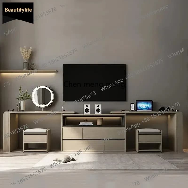 D80 Comodino di Lusso per Camera da Letto, Mobiletto per Trucco, Toeletta da Donna, Scrivania Minimalista per Salone, Organizer per Tocador