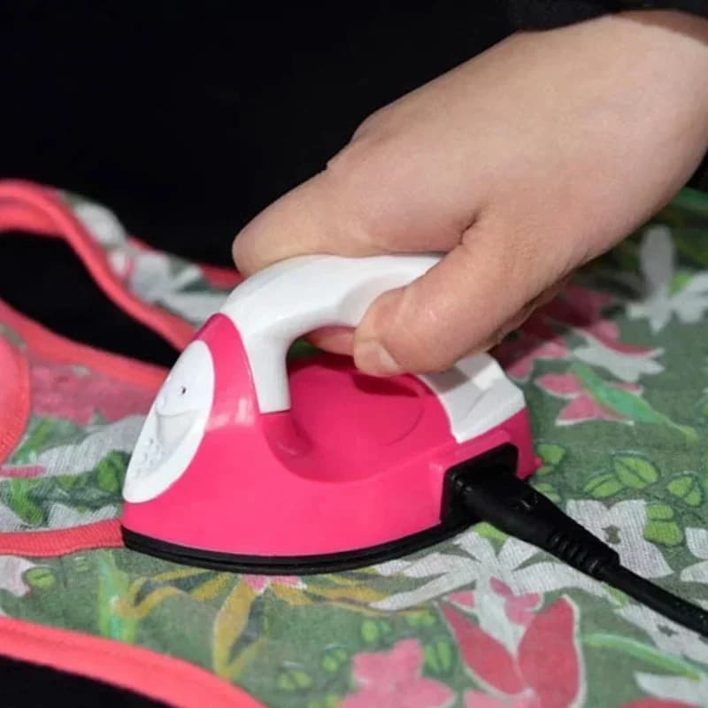 Mini ferro da stiro elettrico portatile da viaggio artigianale abbigliamento tappetino da cucito protezione per ferro elettrico forniture per ferro domestico