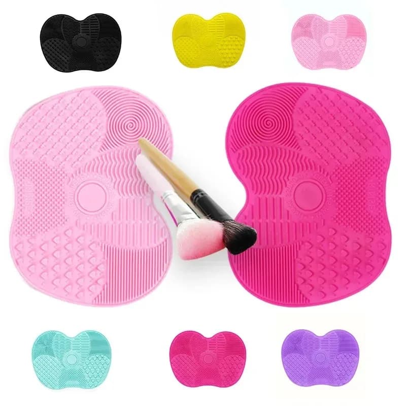 1-4 Pieces Silicone Mat for Cleaning Makeup Brushes and Cosmetics, Cleaning Mats, Pad Scrubber for Makeup Brushes