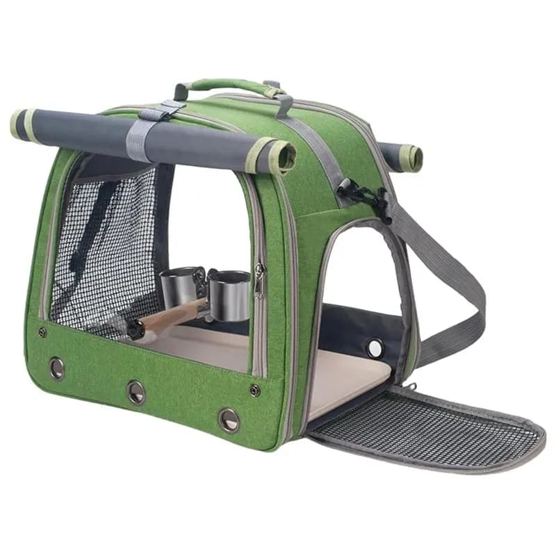 【FAVORITE!】Gabbia per uccelli da viaggio per animali domestici con porta pappagalli per pappagalli per parrocchetti Lovebird Cockatiel grigio africano Conure Escursionismo