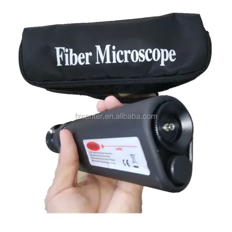 Microscopio per ispezione ottica Connettore in fibra ottica Micro scopo Microscopio in fibra scientifica 400X