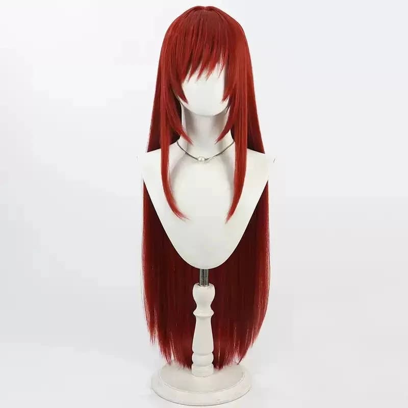 La Dea della Vittoria Cosplay Anime Rapi Nikke Costume da gioco di ruolo di Halloween 100 cm Parrucca sintetica rosso vino; 3,v'5.t;8,