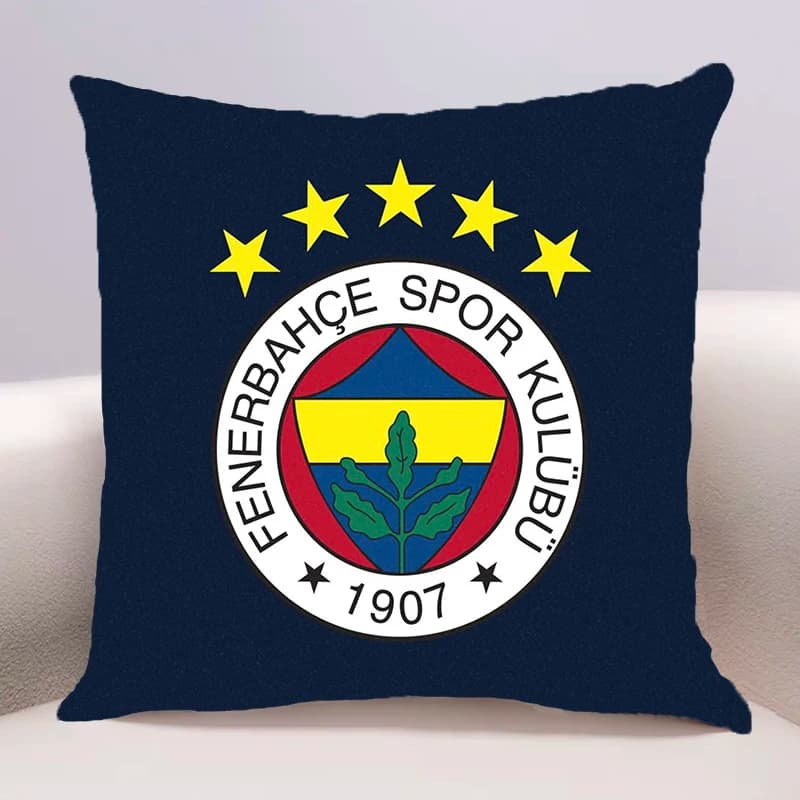 Fenerbahce Cushion Cover for Sofa Pillow Case Cover Seat Car Throw Pillowcase 45X45cm For Home Decorative 074
