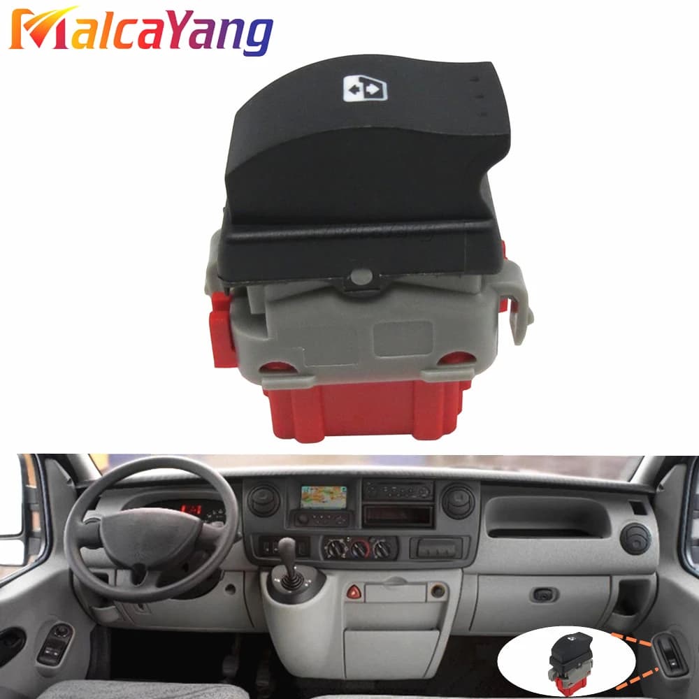 Single Switch for High Quality Passenger Electric Ribbon Suitable for Renault Master 2 Mk3 Movano MK2 8200199518 8200502452 Car Accessories