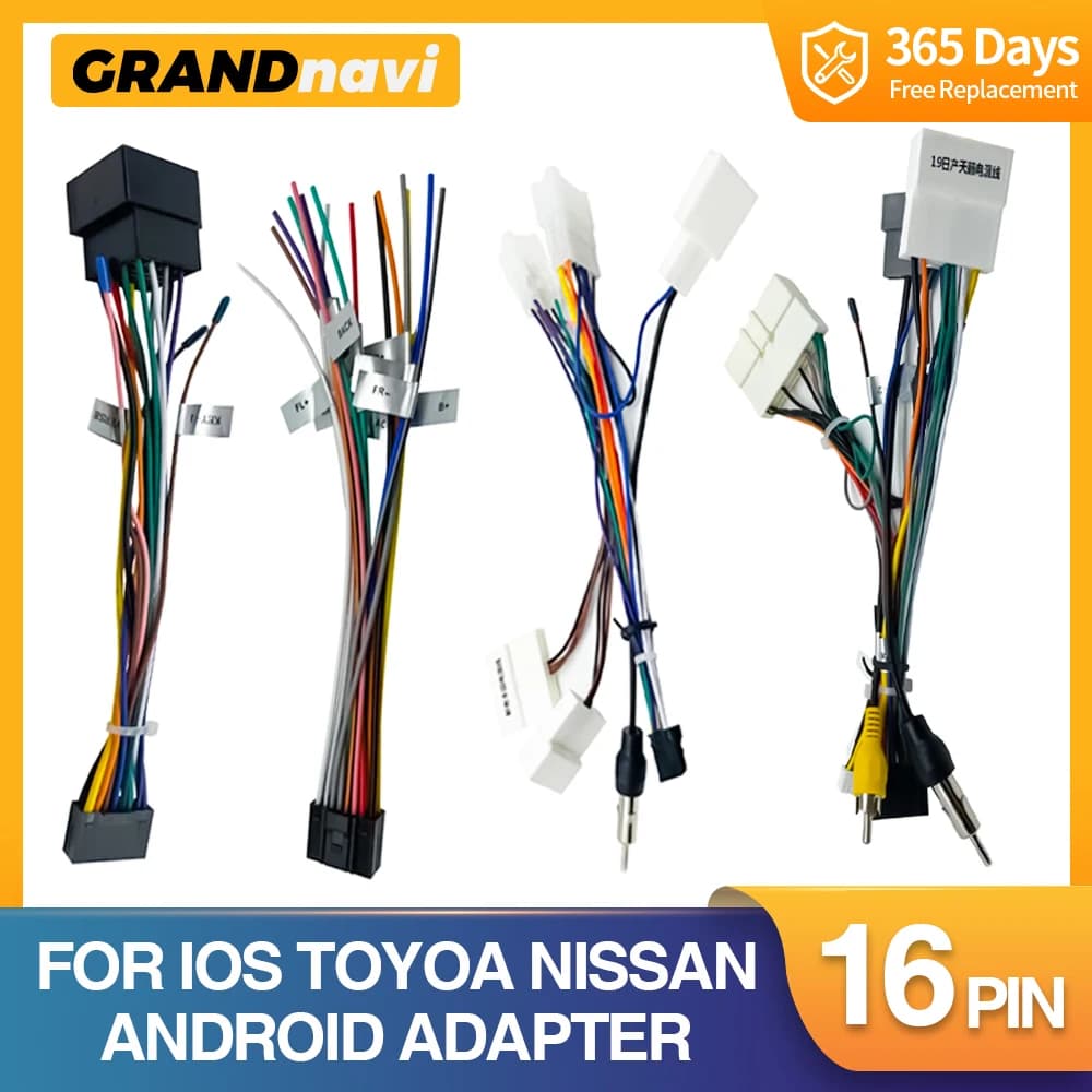 For ISO Toyota Nissan Autoradio Multimedia Reader Cable Moblie Adapter Phone Speaker Microphone for 71BT 60BT Android Autoradio