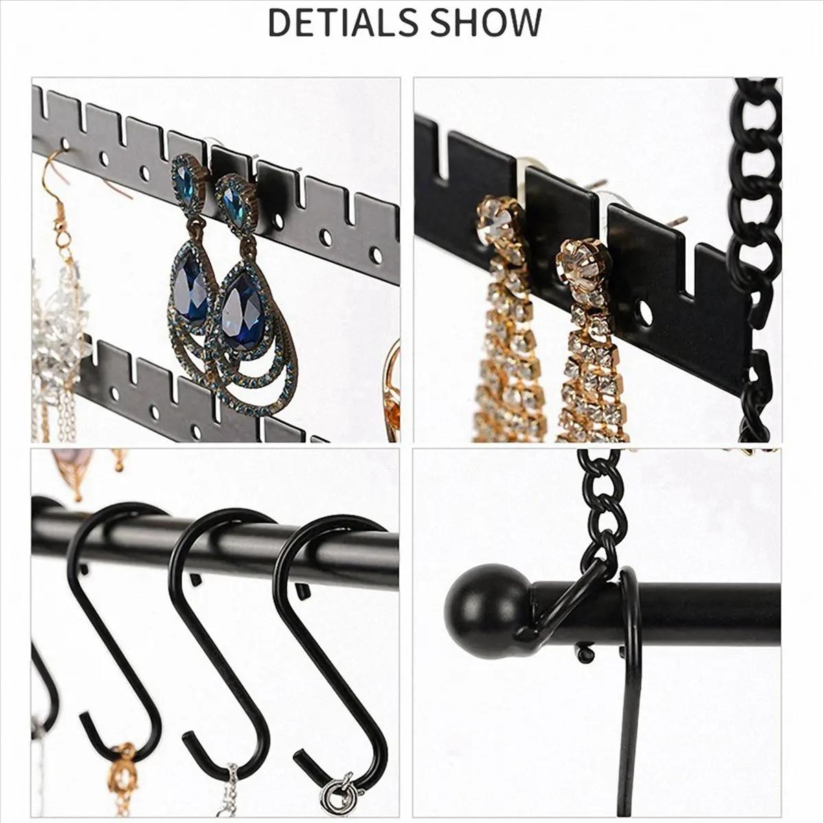 【COUPON!】{0}2X Organizzatore per orecchini da parete, supporto per orecchini per organizer per gioielli da appendere per orecchini, collane, braccialetti