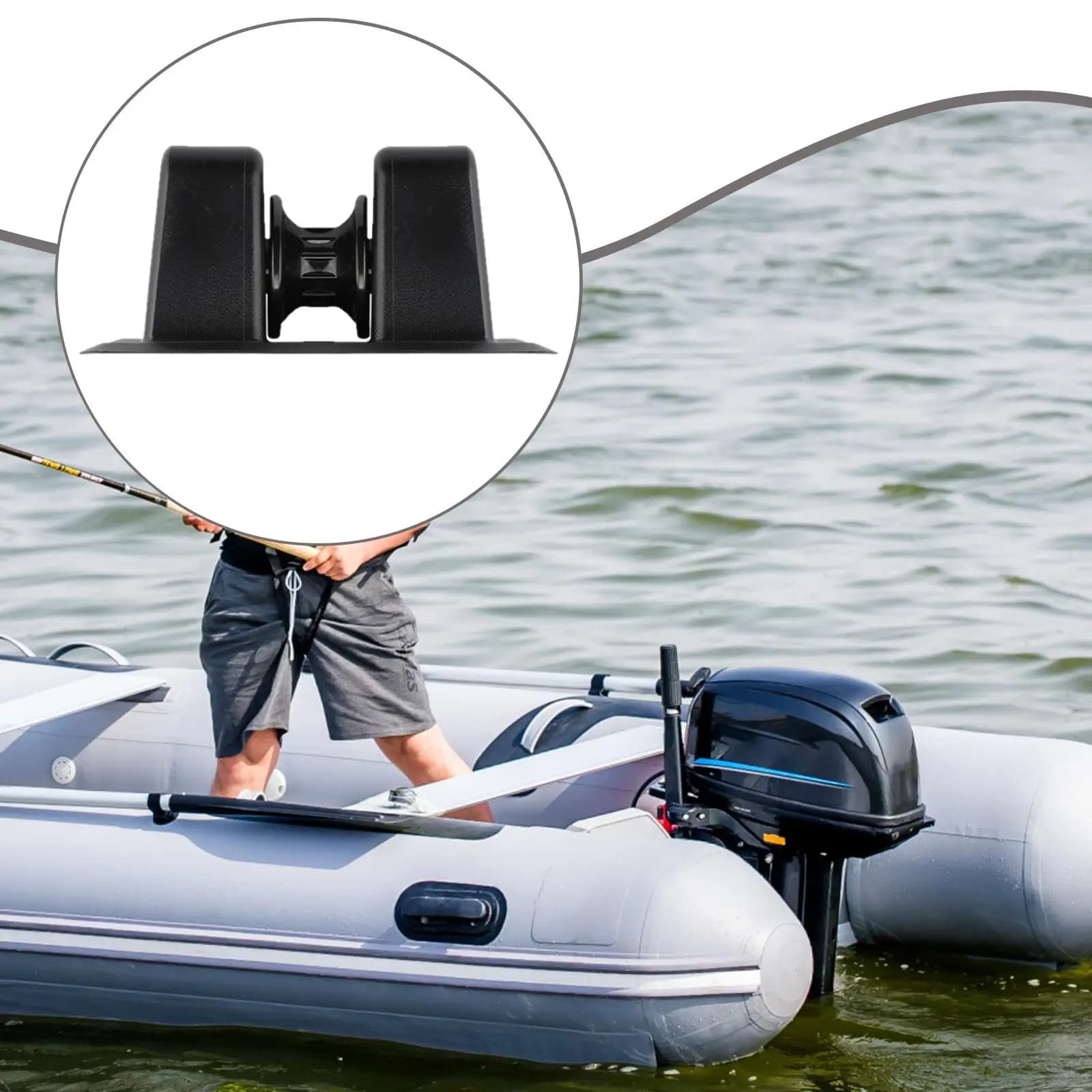 Supporto per ancoraggio patch per ancoraggio in PVC resistente per gommone Accessori marini sicuri Sport acquatici all'aperto