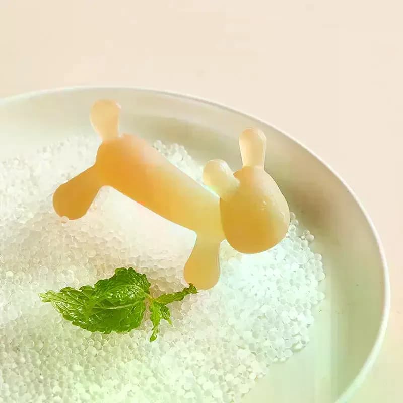 1 pz infantile a forma di coniglio massaggiagengive in silicone cura allattamento del bambino dentizione giocattolo massaggiagengive per bambini dentizione strumento di sollievo dal dolore per il bambino