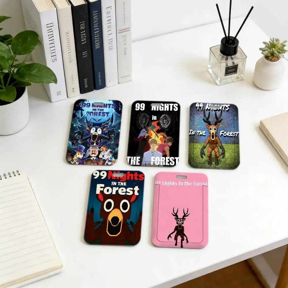 Game 99 N-NIgHtS-S in The F-FoREsT-T Badge Reel, Fermagli per Abiti, Spille con Etichette, Porta Badge Identificativi, Regalo