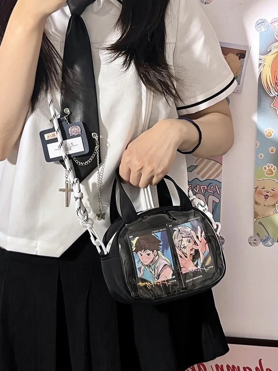 Women's Mini Handbags Harajuku Transparent Transparent Itabag Small Bags and Bags Kawaii Bag For Girls Ita Bag